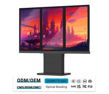 MWE897 3-Sided Outdoor Advertising Display