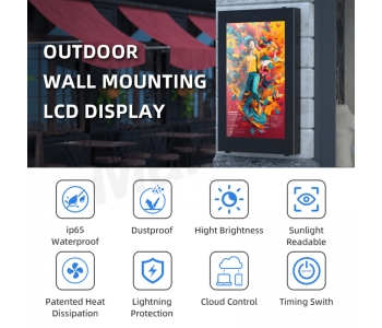 Wall Mount LCD Outdoor Digital signage totem Display Screens